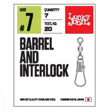Вертлюги с застежкой Lj Pro Series Barrel And Interlock (010) цвет black