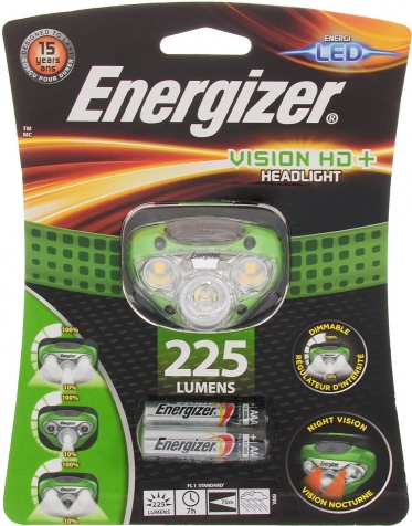 Фонарь налобный Energizer HL Vision HD+