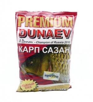 Прикорм Dunaev Premium Карп-Сазан Конопля 1кг