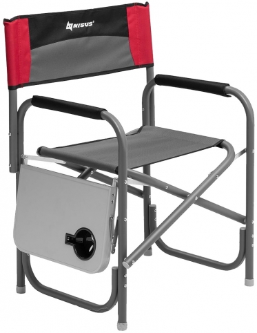 Кресло директорское с отк.стол. MAXI серый/красный/черный (N-DC-95200T-M-GRD) NISUS