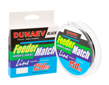 Леска Dunaev Feeder-Match Sinking Black 150м