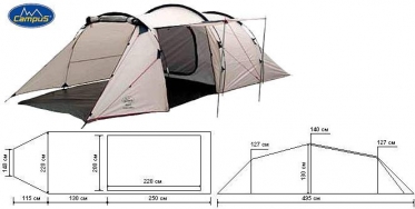 Палатка Campus Triest 3