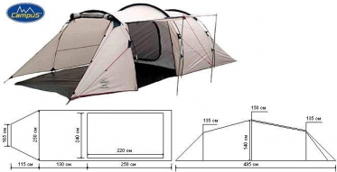 Палатка Campus Triest 4