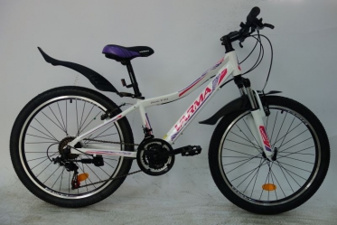Велосипед VARMA Columba H 43 A 24, 21 ск. р. 12,5, ал. бело-фиолетовый