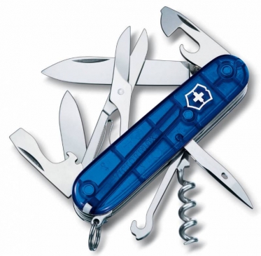 Нож перочинный Victorinox Climber 1. 3703. T2 91мм 18 функций полупрозрачный синий