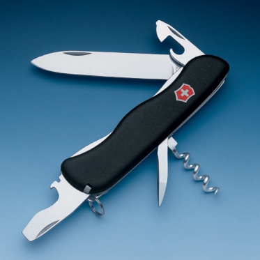 Нож Victorinox NOMAD для спецслужб с фиксатором 111 мм, чёрный