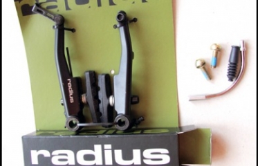 RADIUS Тормозные рычаги V-brake, колодки 60мм, рычаг 128мм, 205г/колесо,линейная пружина (алюм.) (RA-L980)