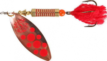 Блесна Norstream Lonking Fly № 1 copper red dots/red tail 5гр