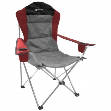 Кресло складное серый/красный/черный (N-244-GRD) NISUS