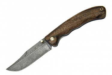 Складной нож Yastreb (дамаск, орех)