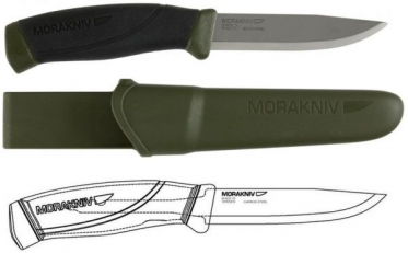 Нож Morakniv Companion MG (S), нержавеющая сталь, цвет хаки