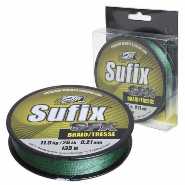 Шнур Sufix SFX Braid Green 135м