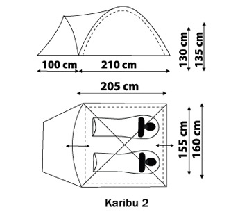 Палатка Canadian Camper Karibu 2 (цвет camo)