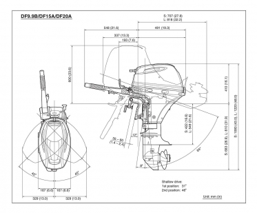 Лодочный мотор Suzuki DF15AES (AEL) 