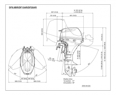 Лодочный мотор Suzuki DF20ARS (ARL)