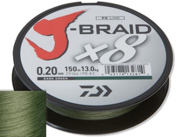 Шнур Daiwa J-Braid X8 Dark Green