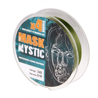 Плетеный шнур AKKOI Mask MYSTIC X4-100 Deep-green