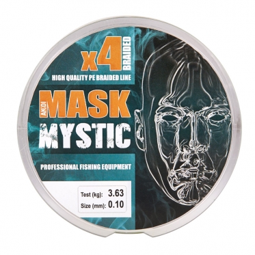 Плетеный шнур AKKOI Mask MYSTIC X4-100 Deep-green