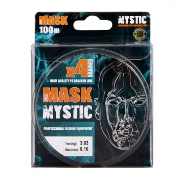 Плетеный шнур AKKOI Mask MYSTIC X4-100 Deep-green