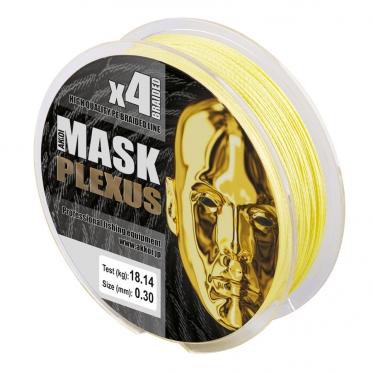 Плетеный шнур AKKOI Mask Plexus X4-150 Yellow