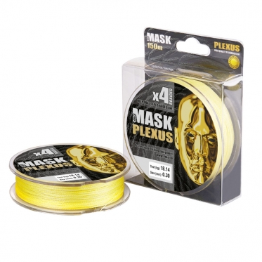 Плетеный шнур AKKOI Mask Plexus X4-150 Yellow