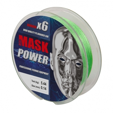 Плетеный шнур AKKOI Mask POWER X6-150 Light-green