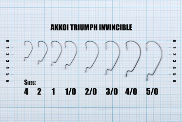 Офсетные крючки AKKOI Triumph INVINCIBLE №1