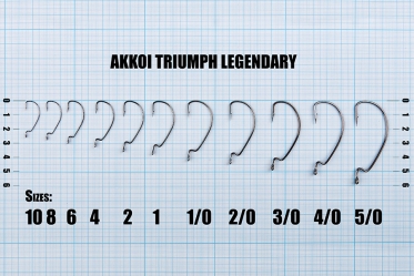 Офсетные крючки AKKOI Triumph LEGENDARY №1