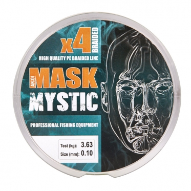 Леска плетёная AKKOI Mask MYSTIC X4-100 Deep-green