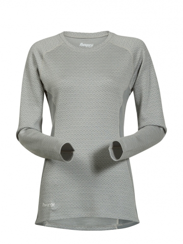 Женская термофутболка Snoull Lady Shirt цвет Aluminium/Solid Light Grey/White
