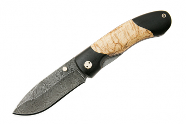 Складной нож Egersky-2 (дамаск, карелка)