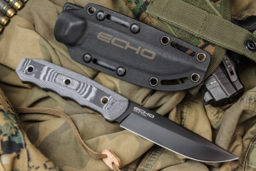 Нож охотничий Kizlyar Supreme Echo AUS-8 Black Titanium