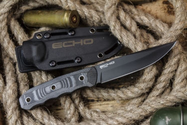 Нож охотничий Kizlyar Supreme Echo D2 Black Titanium