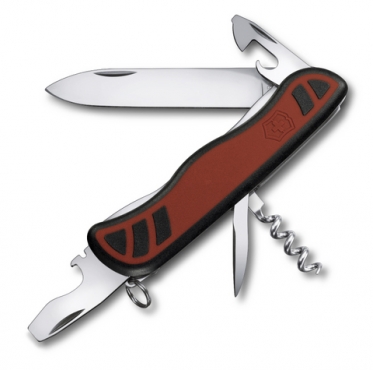 Нож Victorinox для спецслужб с фиксатором DUAL PRO, 111 мм, красный с черным