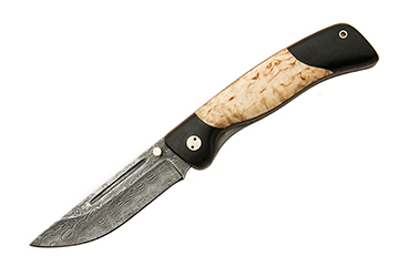Складной нож Valday (дамаск, карелка)